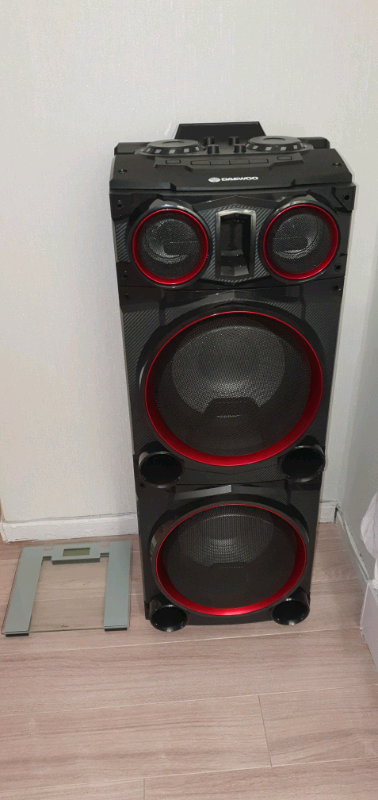 daewoo bluetooth subwoofer party speaker